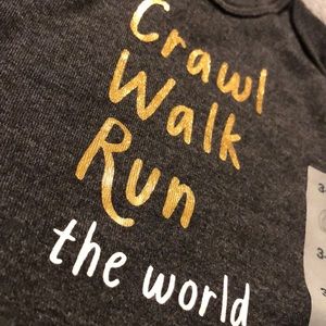 5/$25 Old Navy crawl walk run the world NWT